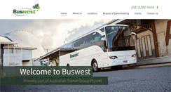 Desktop Screenshot of buswest.com.au